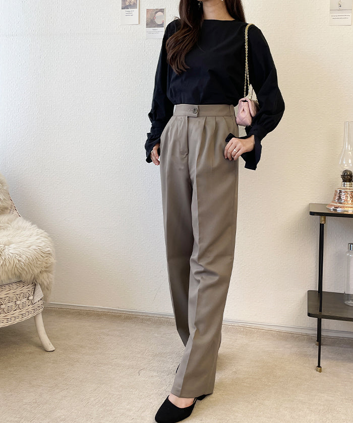 ビビッドレディ VIVIDLADY すっきりとした上品な印象のブラウス (ピンク) ピンク