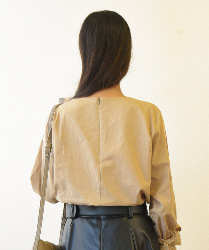 ビビッドレディ VIVIDLADY すっきりとした上品な印象のブラウス (ピンク) ピンク