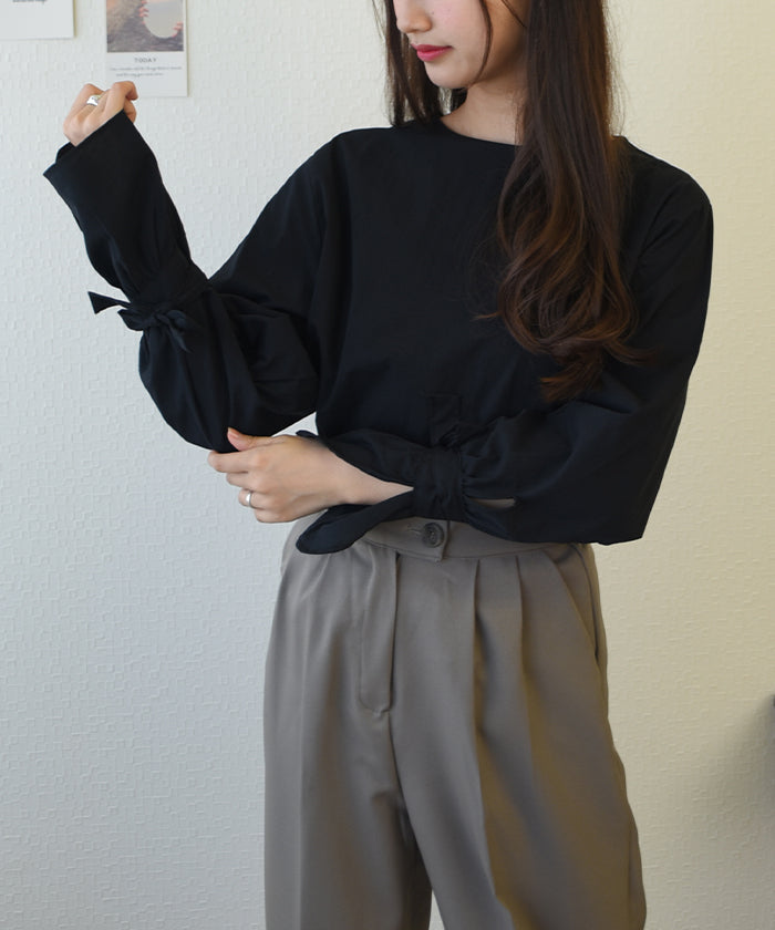 ビビッドレディ VIVIDLADY すっきりとした上品な印象のブラウス (ブラック) ブラック