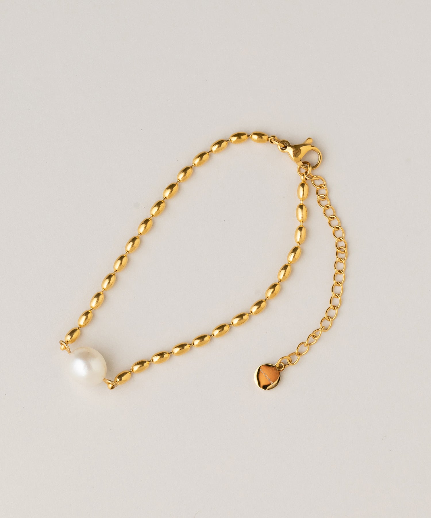 バツリカ VATSURICA 〈VATSURICA〉金属アレルギー対応 / サージカルステンレス / 316L / パール チェーン ブレスレット