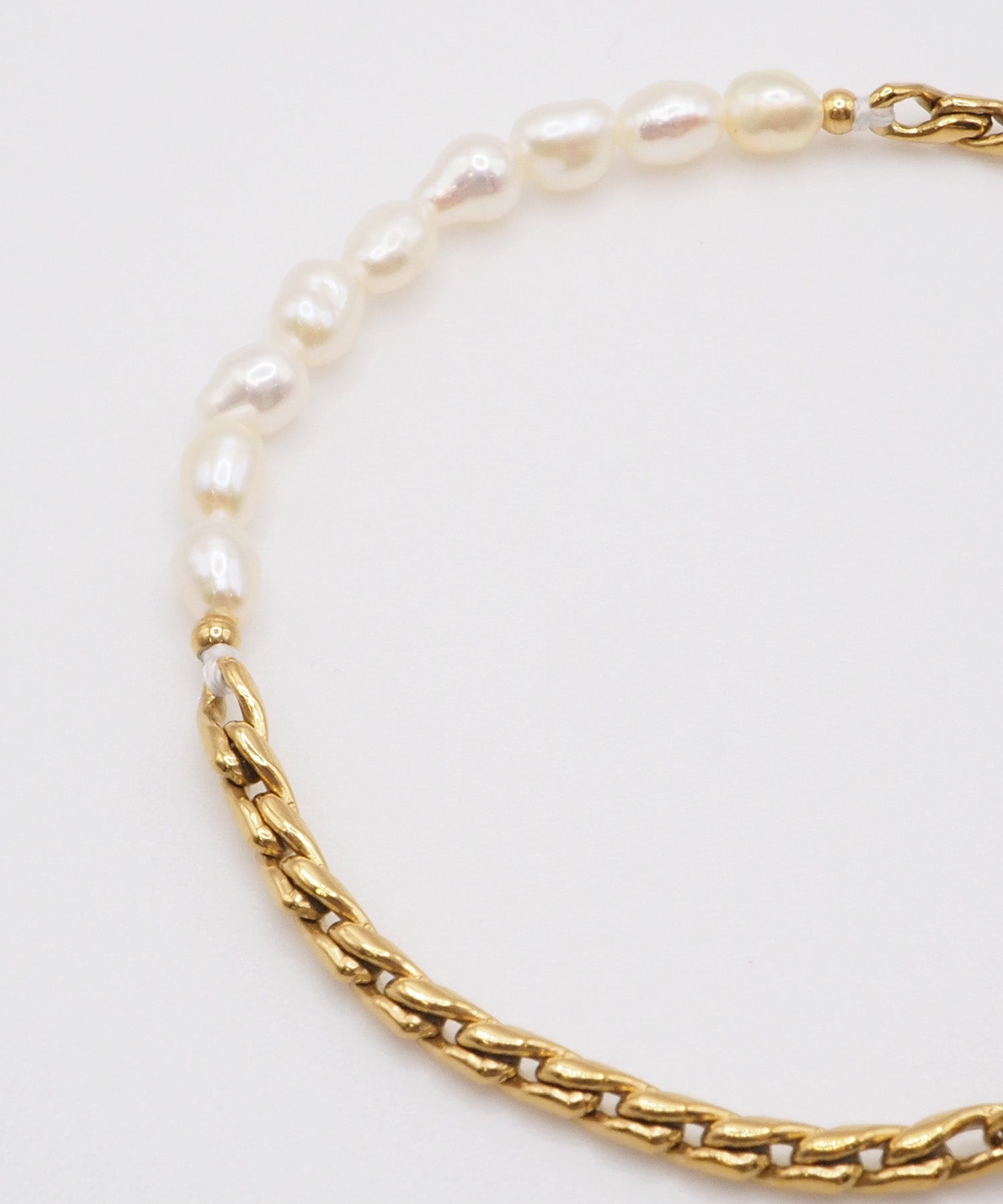 バツリカ VATSURICA 〈VATSURICA〉金属アレルギー対応 / サージカルステンレス / 淡水パール ブレスレット