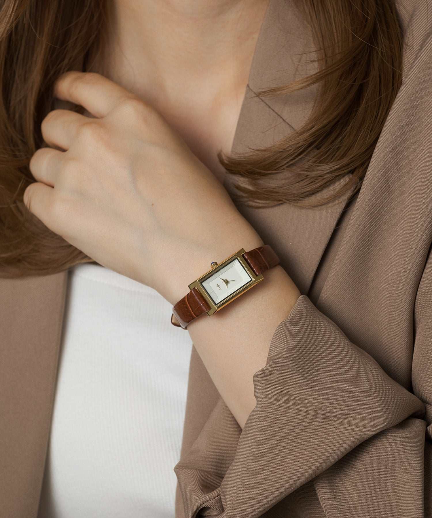 バツリカ VATSURICA 〈VATSURICA〉バツリカ / レザー スクエア 腕時計