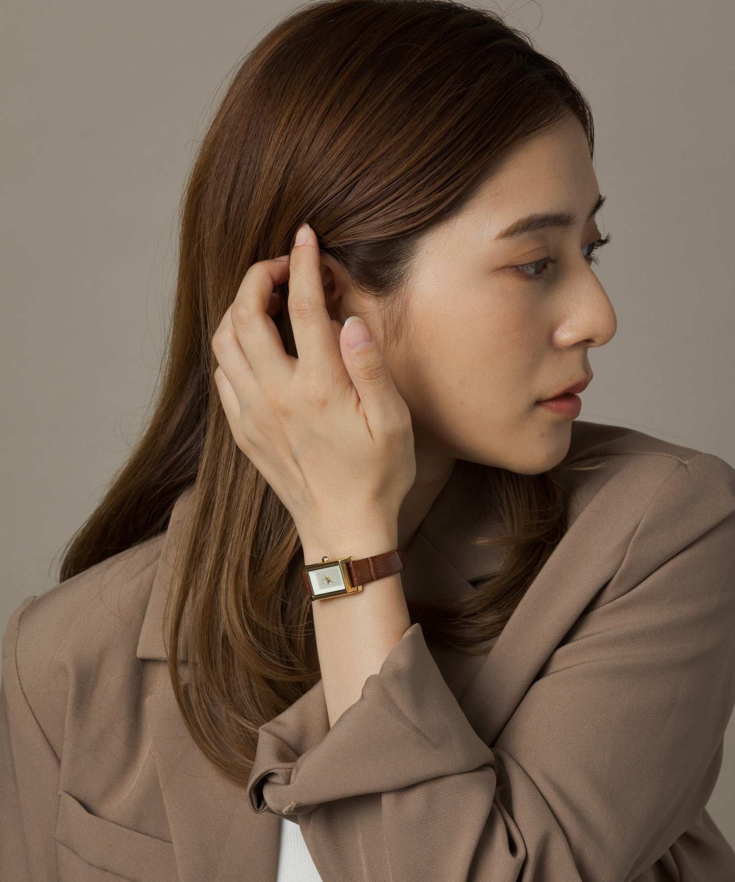 バツリカ VATSURICA 〈VATSURICA〉バツリカ / レザー スクエア 腕時計