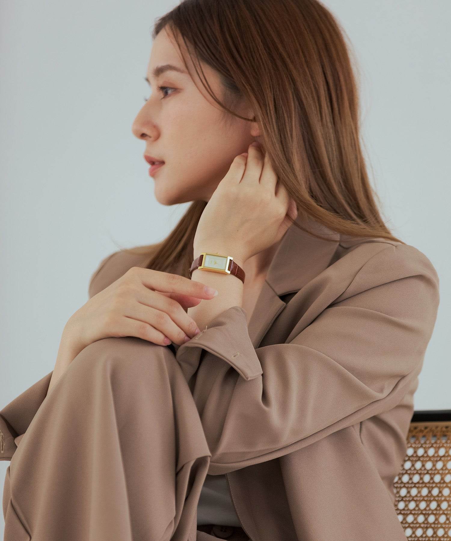 バツリカ VATSURICA 〈VATSURICA〉バツリカ / レザー スクエア 腕時計