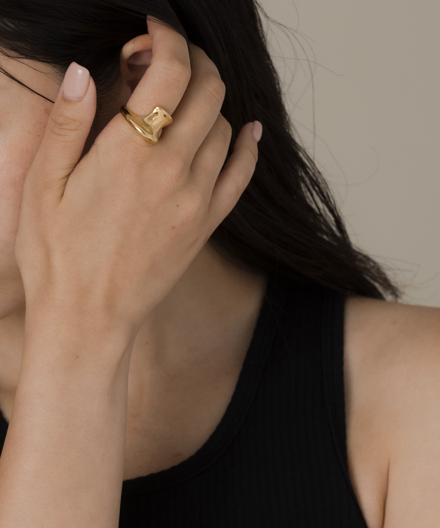 バツリカ VATSURICA 〈VATSURICA〉金属アレルギー対応 / サージカルステンレス / 316L / ニュアンス リング