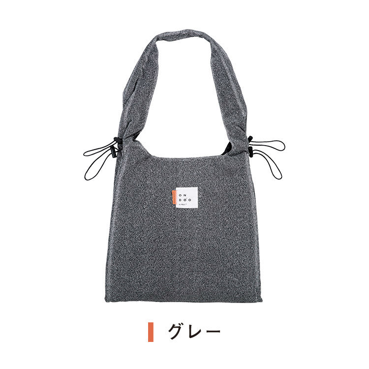 【Wpc.公式】バッグ ONDOO シャーリングドロストトートバッグ (ブラック) ブラック