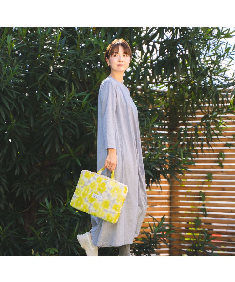 【Wpc.官方】絎縫電腦包L 電腦包 收納袋 防潑水處理 兼容15吋時尚可愛 女性 通勤 通學