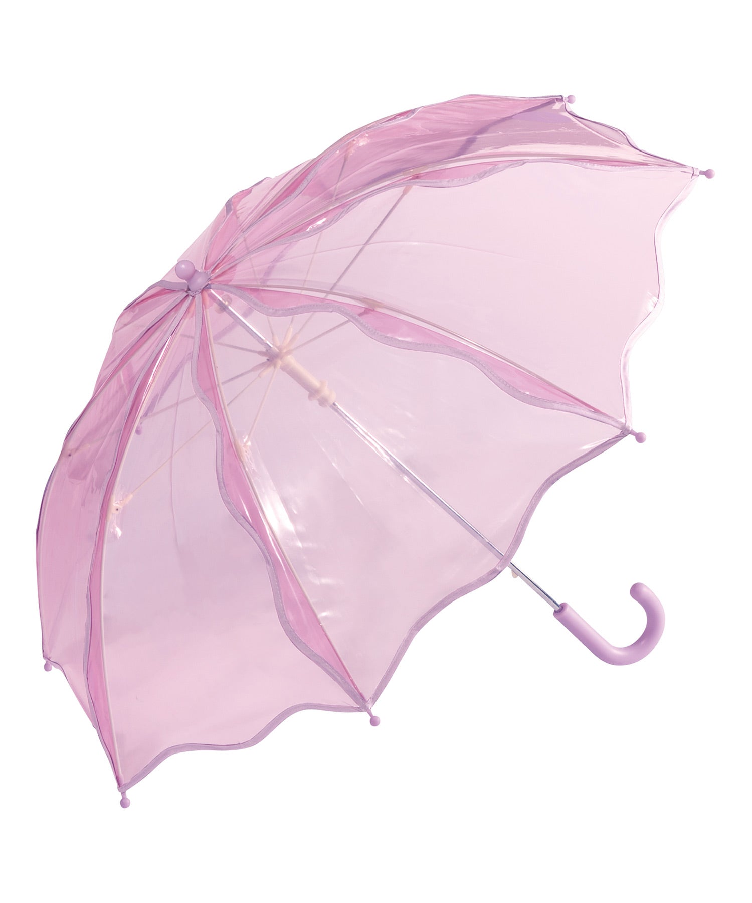 【Wpc.官方】塑膠傘 兒童 波浪傘 50cm 女孩用傘 兒童用 長傘