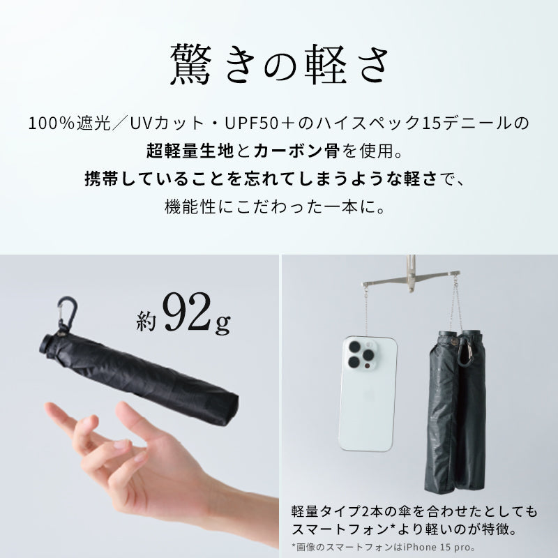 【Wpc.官方】日傘 go-koh 超輕量 50cm 完全遮光 遮熱 晴雨兼用 輕巧 細長 男士 女士 摺疊傘 男性 女性 ゴコウ 傘 摺疊傘