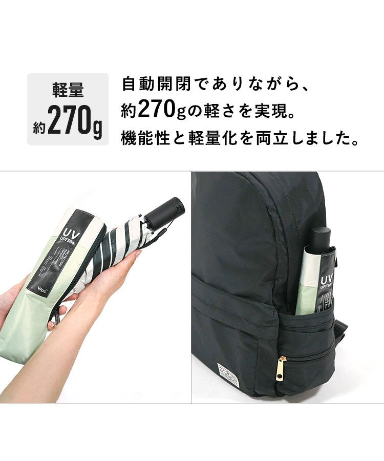 【Wpc.公式】日傘 遮光オートマティックパラソルユニセックス 55cm 自動開閉 遮光 遮熱 晴雨兼用 大きめ メンズ レディース 折りたたみ傘 (ピスタチオ) ピスタチオ