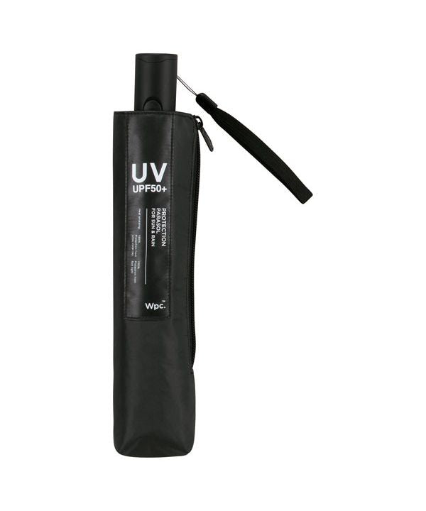 【Wpc.公式】日傘 遮光オートマティックパラソルユニセックス 55cm 自動開閉 遮光 遮熱 晴雨兼用 大きめ メンズ レディース 折りたたみ傘 (ブラック) ブラック