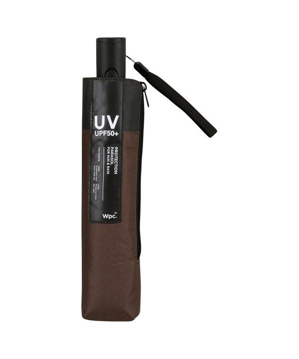 【Wpc.公式】日傘 遮光オートマティックパラソルユニセックス 55cm 自動開閉 遮光 遮熱 晴雨兼用 大きめ メンズ レディース 折りたたみ傘 (ブラウン) ブラウン