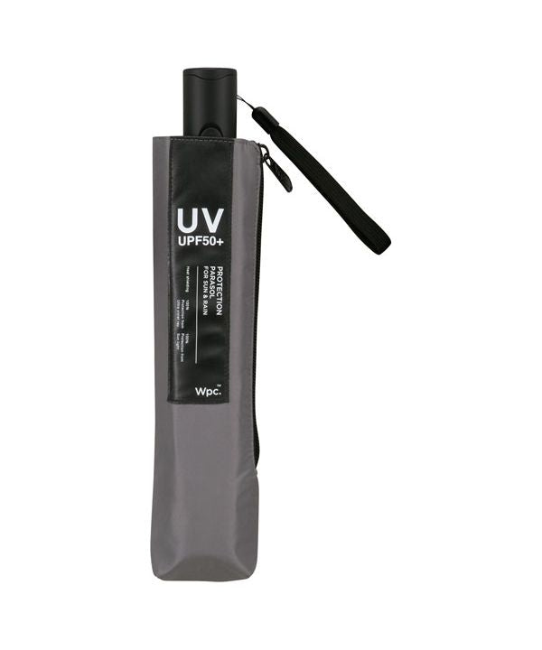 【Wpc.公式】日傘 遮光オートマティックパラソルユニセックス 55cm 自動開閉 遮光 遮熱 晴雨兼用 大きめ メンズ レディース 折りたたみ傘 (グレー) グレー