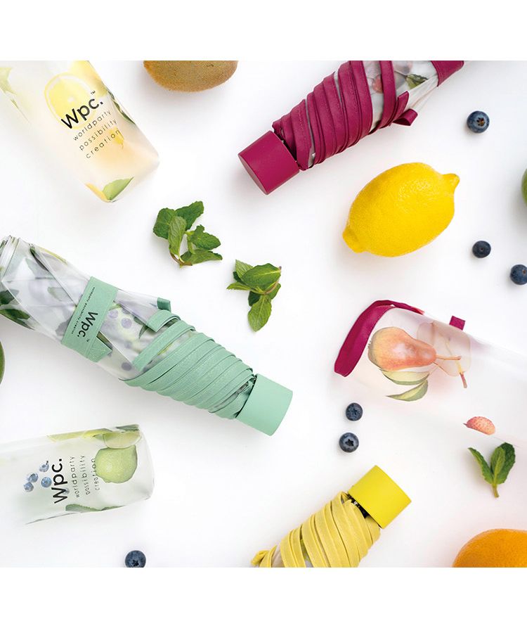 【Wpc.公式】ビニール傘 折りたたみ傘 ジューシーフルーツプラスティックアンブレラ ミニ 50cm レディース