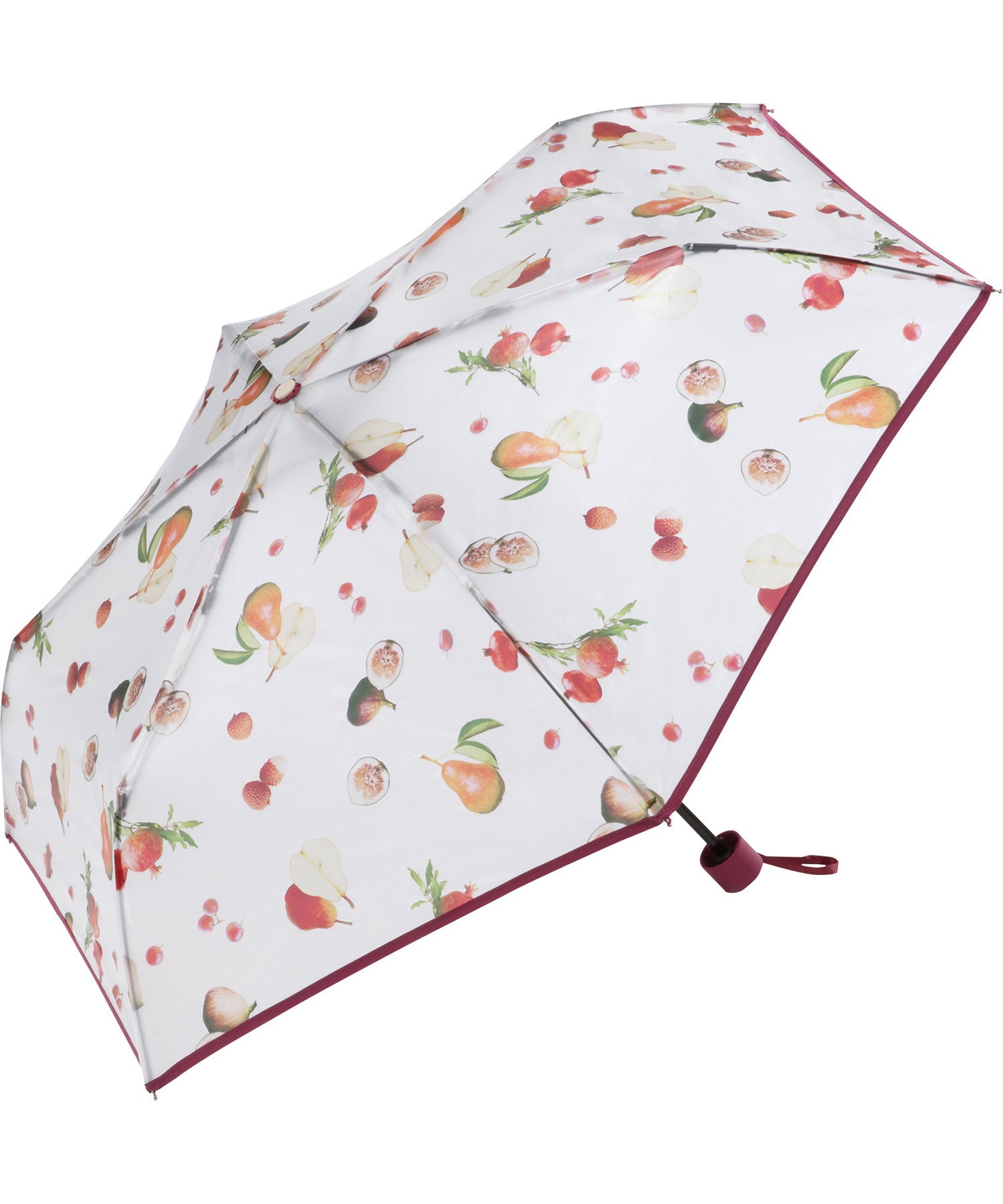 【Wpc.公式】ビニール傘 折りたたみ傘 ジューシーフルーツプラスティックアンブレラ ミニ 50cm レディース