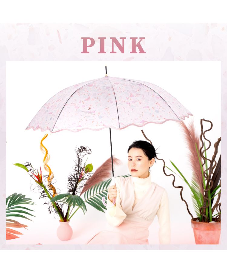 【Wpc.官方】塑膠傘 淺石傘 61cm 大型 跳傘 傘 女士 雨傘 長傘