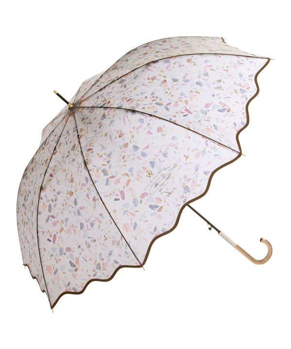 【Wpc.官方】塑膠傘 淺石傘 61cm 大型 跳傘 傘 女士 雨傘 長傘