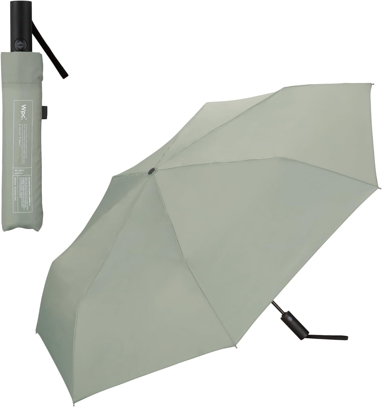 【Wpc.公式】雨傘 UNISEX 自動開閉 62cm 大型 雨傘 晴雨兼用 男性 女性 折疊傘 自動開閉傘 一鍵式 大型 折疊傘
