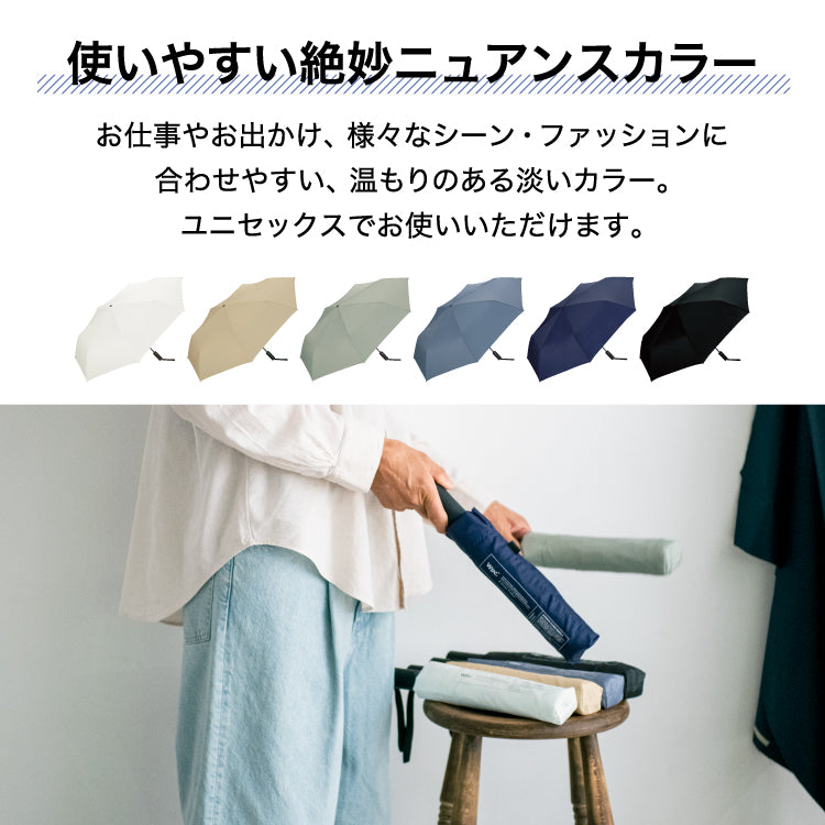 【Wpc.公式】雨傘 UNISEX 自動開閉 62cm 大型 雨傘 晴雨兼用 男性 女性 折疊傘 自動開閉傘 一鍵式 大型 折疊傘