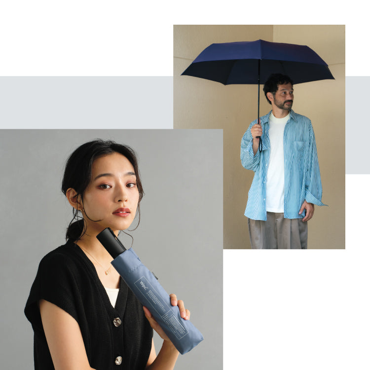 【Wpc.公式】雨傘 UNISEX 自動開閉 62cm 大型 雨傘 晴雨兼用 男性 女性 折疊傘 自動開閉傘 一鍵式 大型 折疊傘