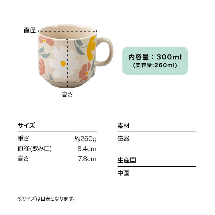 【Wpc.官方】堆疊馬克杯 可重疊收納 雙杯 圖案 微波爐可用 洗碗機可用【不接受退貨商品】