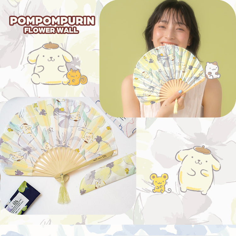 【Wpc.官方】三麗鷗角色×Wpc. 圖案禮盒扇子