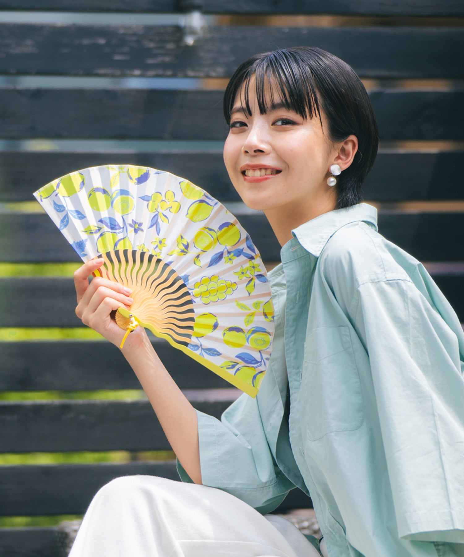 【Wpc.官方】禮品盒裝 扇子 波浪型 時尚 可愛 女士 女性 禮物