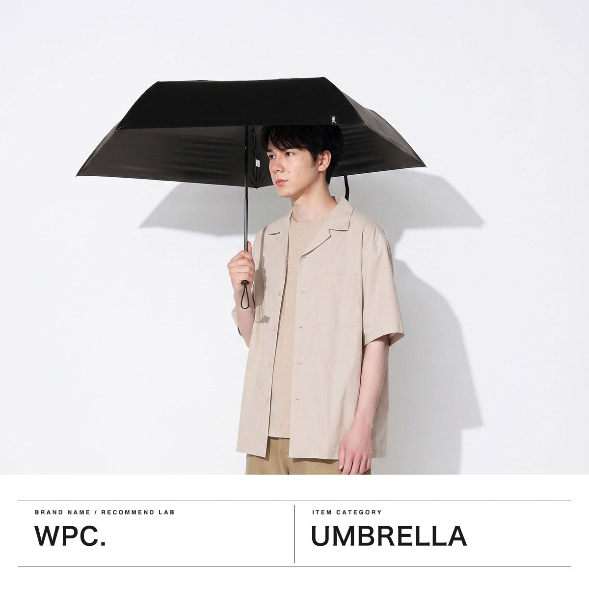 ダブリュピーシー Wpc. 折りたたみ傘 軽量 軽い 大きめ メンズ レディース 晴雨兼用 UVカット UPF50+ 紫外線 完全遮光 手動 傘 折り畳み傘 雨傘 日傘 遮光エアライトパラソル 801-18345-102 (オリーブ) オリーブ