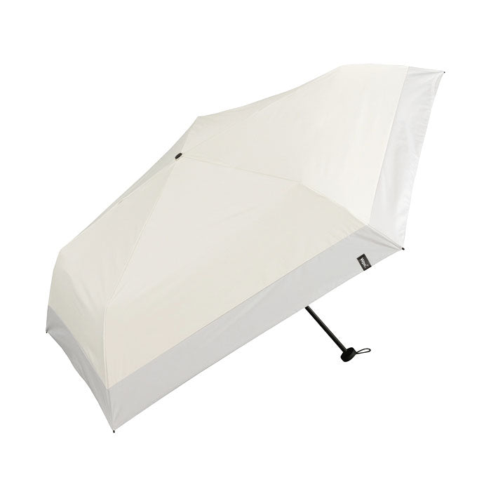 ダブリュピーシー Wpc. 折りたたみ傘 軽量 軽い 大きめ メンズ レディース 晴雨兼用 UVカット UPF50+ 紫外線 完全遮光 手動 傘 折り畳み傘 雨傘 日傘 遮光エアライトパラソル 801-18345-102 (オフ×ライトグレー) オフ×ライトグレー