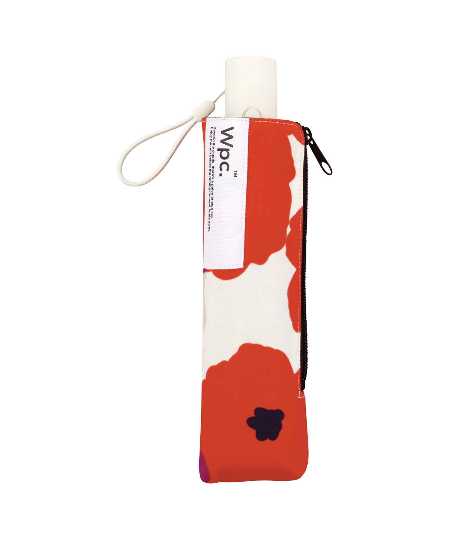 【Wpc.公式】雨傘 タイニーオートマティックアンブレラ 50cm 自動開閉 軽量 晴雨兼用 折りたたみ 折り畳み 折りたたみ傘 (ピオニレッド) ピオニレッド