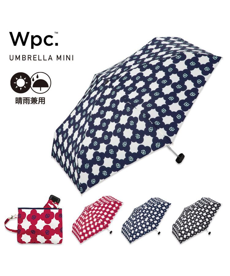 【Wpc.官方】雨傘 卡梅利亞 迷你 50cm 輕量 晴雨兼用 女士 摺疊 摺疊傘