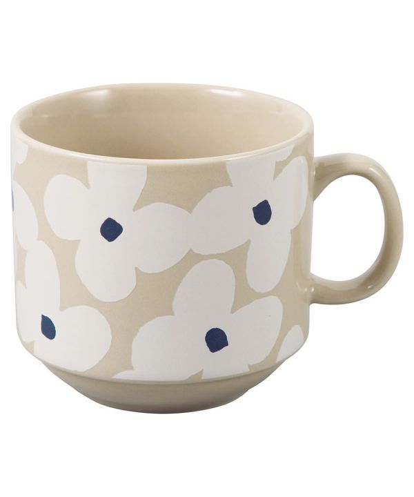 【Wpc.官方】堆疊馬克杯 可堆疊收納 微波爐可用 洗碗機可用 北歐圖案 可愛 時尚 禮物 贈品