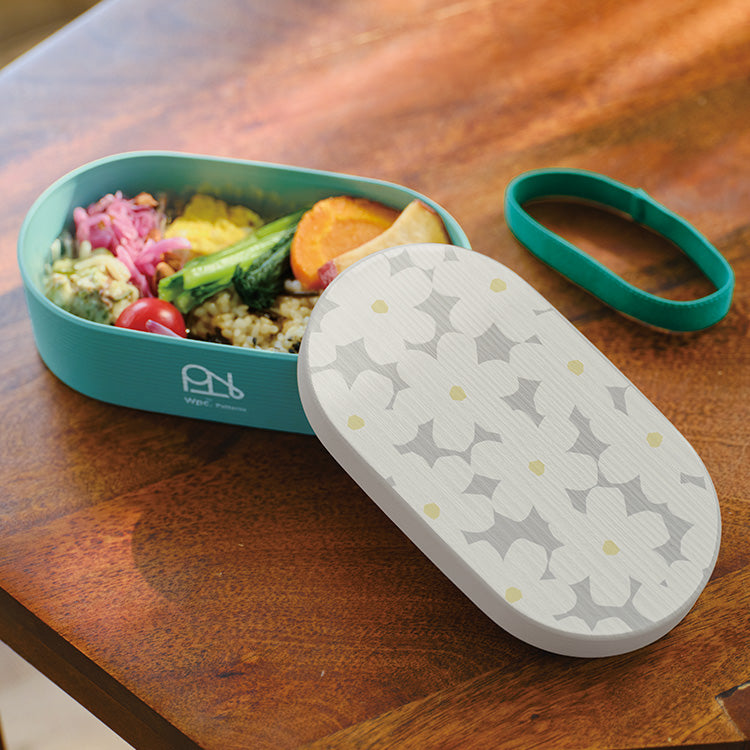 【Wpc.】ランチボックス 弁当箱 レンジ対応 食洗器対応 1段 大きめ お弁当箱 北欧 レディース おしゃれ 可愛い 女性 通勤 通学【返品不可商品】 (ペールブロッサムグレー) ペールブロッサムグレー