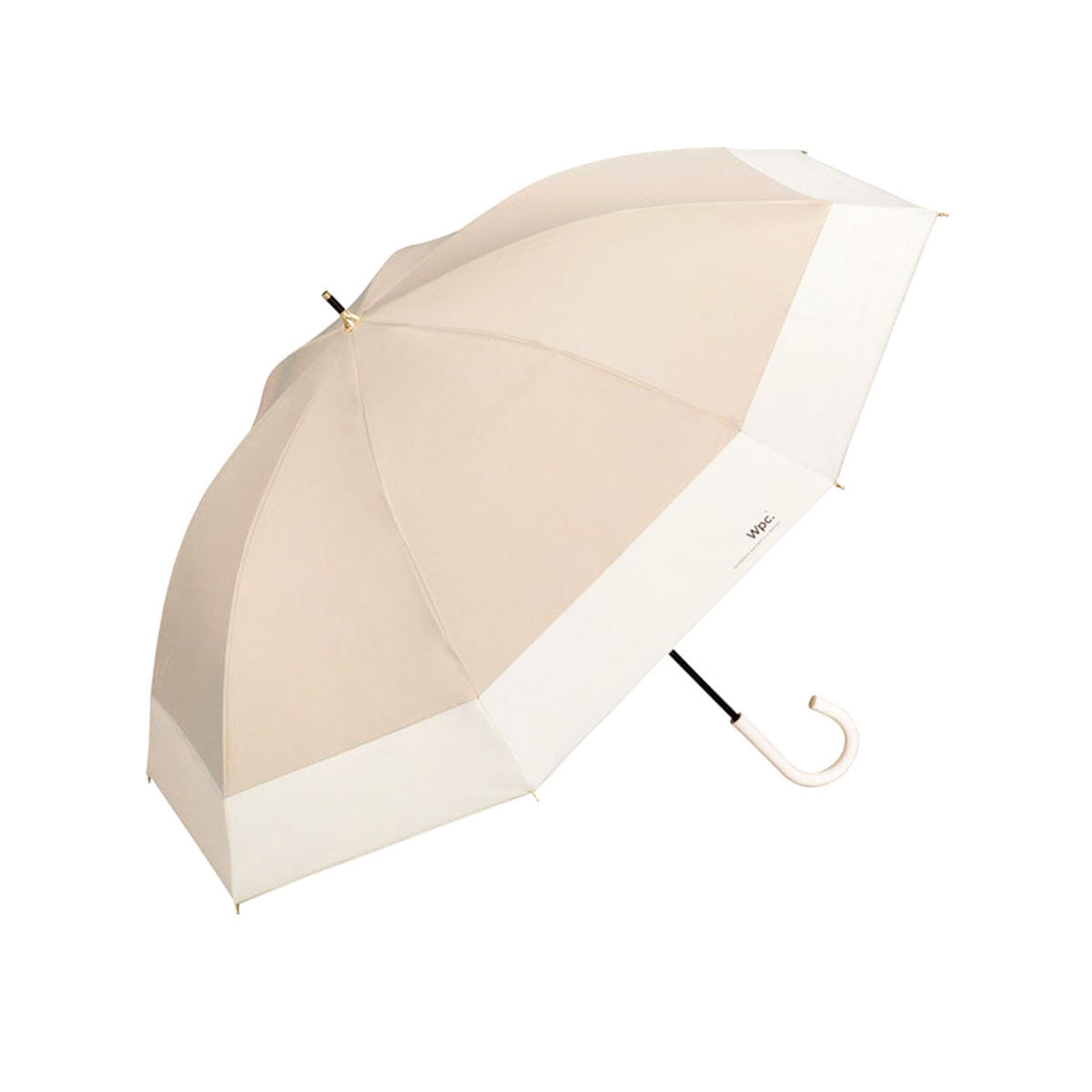 ダブリュピーシー Wpc. 傘 レディース UVカット 軽い ブランド 晴雨兼用 日傘 長傘 雨傘 完全遮光 遮熱 遮光 手動 手開き 55cm 8本骨 大きめ おしゃれ かわいい 撥水 遮光切り継ぎロング 81-13439(ベージュ) ベージュ