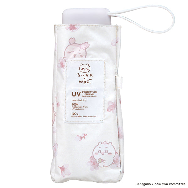 【Wpc.公式】日傘 遮光 ちいかわ お花見 ミニ 完全遮光 遮熱 晴雨兼用 レディース 折りたたみ傘 (オフ) オフ
