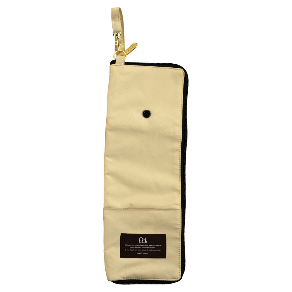 【Wpc.公式】アンブレラケース 折りたたみ 傘ケース 傘入れ 傘袋 フック付き ペットボトルホルダー (ベージュ) ベージュ