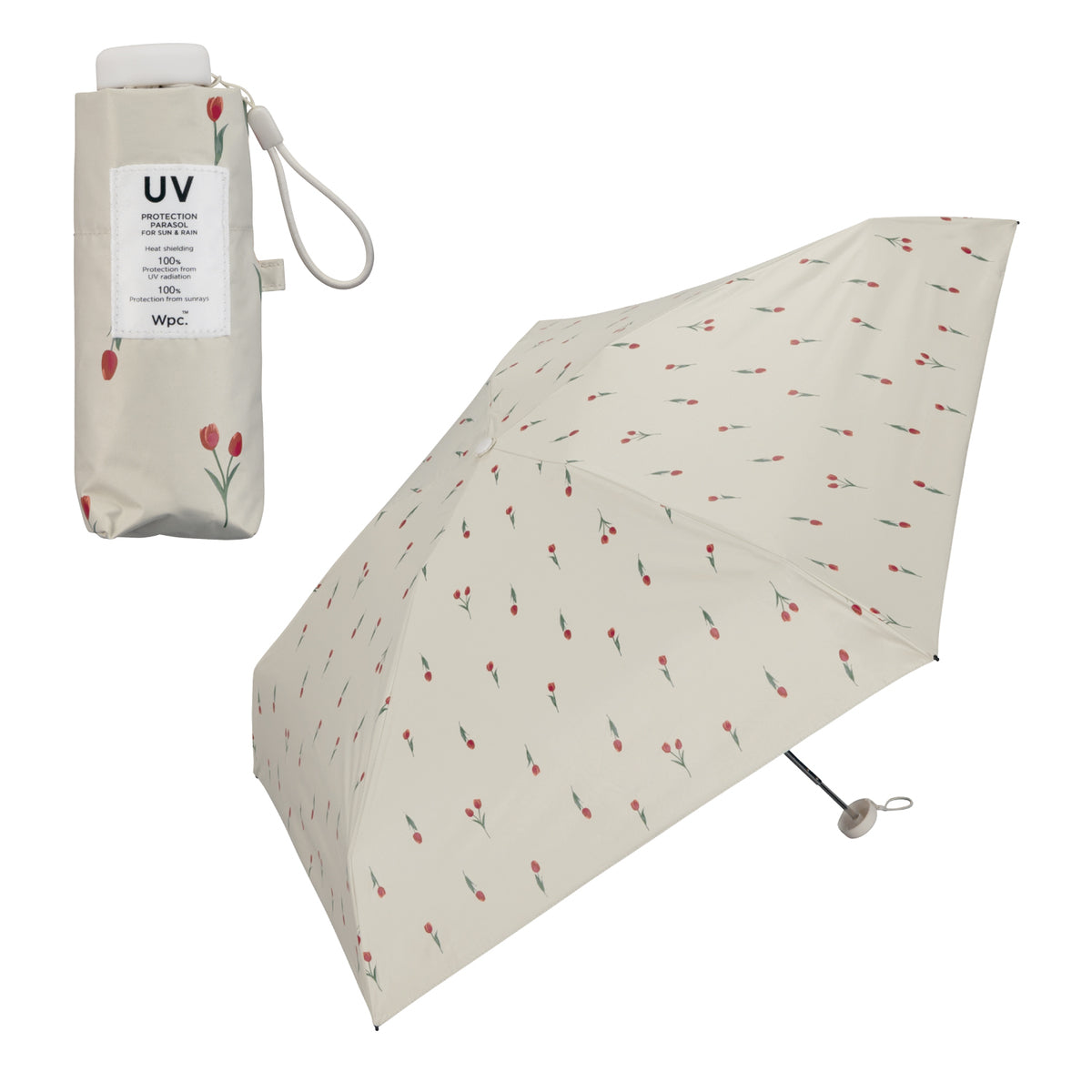 【Wpc.官方】日傘 嬰兒陽傘 50cm 輕量 完全遮光 遮熱 晴雨兼用 女士 摺疊傘