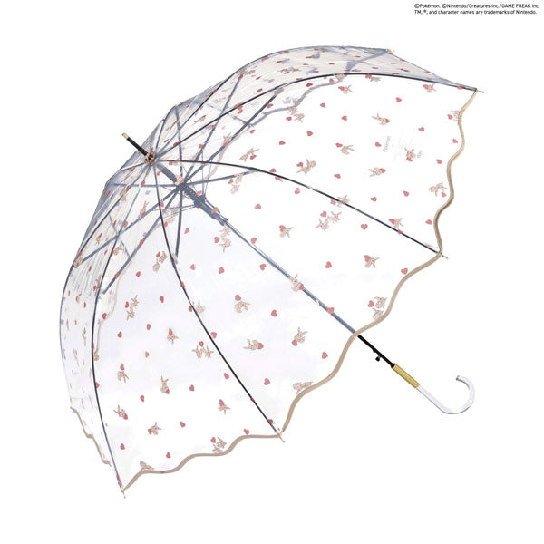 【Wpc.官方】塑膠傘 寶可夢 一起在一起就幸福 61cm 跳傘 大型 長傘 傘