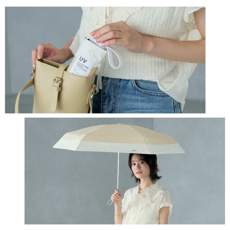 【Wpc.官方】日傘 遮光切接tiny 53 大型 完全遮光 遮熱 晴雨兩用 摺疊傘