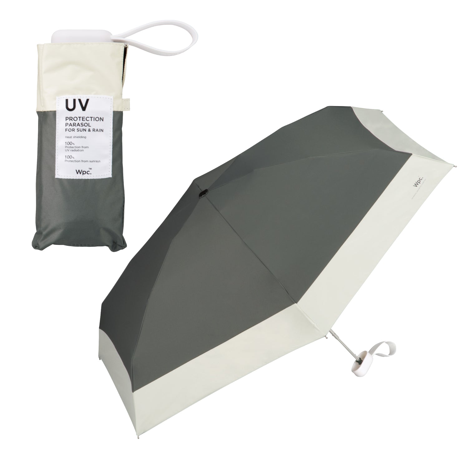 【Wpc.官方】日傘 遮光切接tiny 53 大型 完全遮光 遮熱 晴雨兩用 摺疊傘
