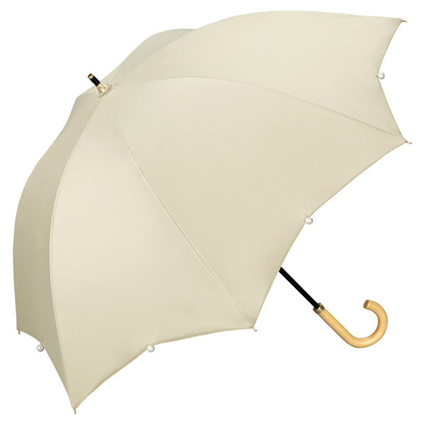 【Wpc.公式】日傘 遮光ドームパラソル パール 大きい 完全遮光 遮熱 晴雨兼用 レディース 長傘 (ベージュ) ベージュ