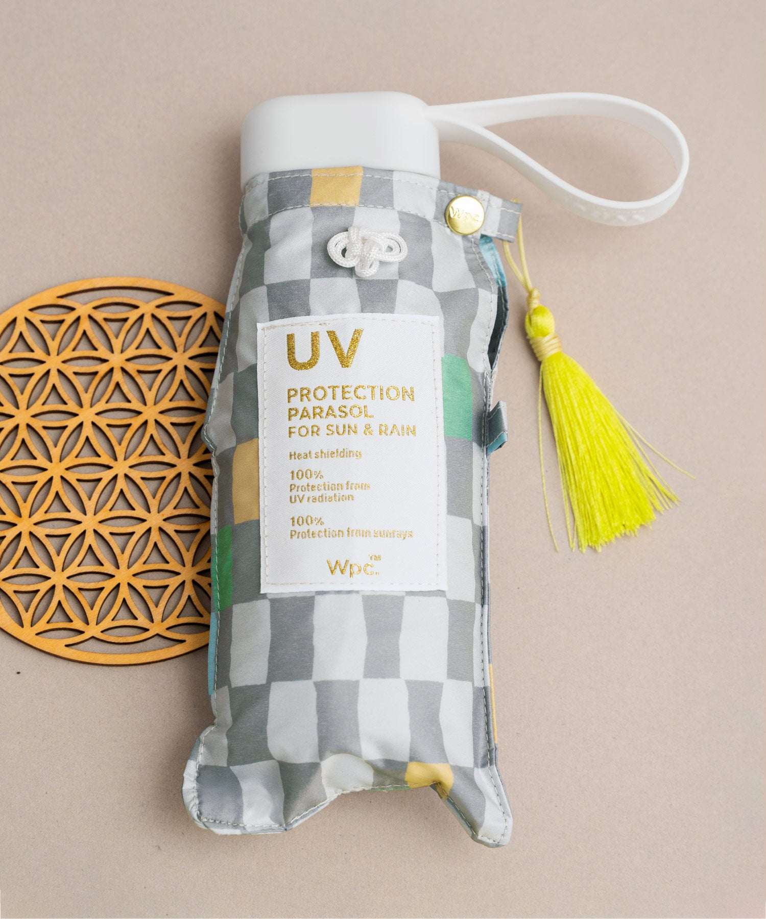 【Wpc.公式】日傘 遮光 お守りパラソル ミニ 完全遮光 遮熱 晴雨兼用 レディース 折りたたみ傘