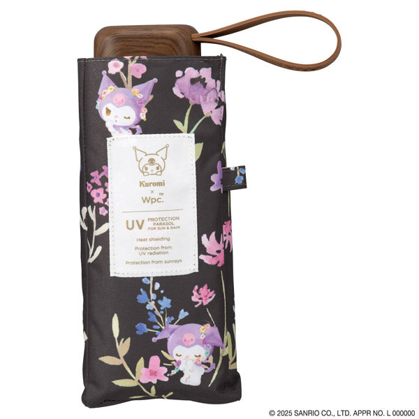 【Wpc.官方】陽傘 三麗鷗角色×Wpc. 遮光水彩花卉迷你 完全遮光 遮熱 晴雨兼用