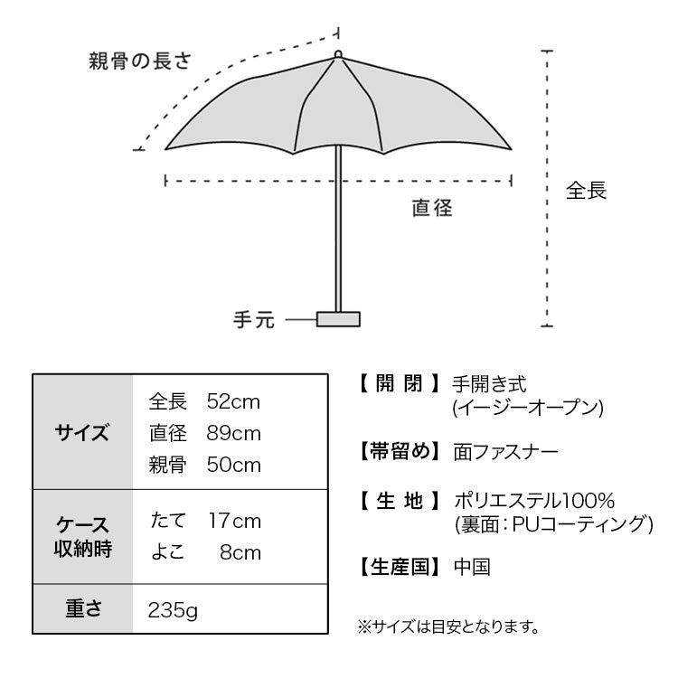 【Wpc.官方】陽傘 三麗鷗角色×Wpc. 遮光水彩花卉迷你 完全遮光 遮熱 晴雨兼用