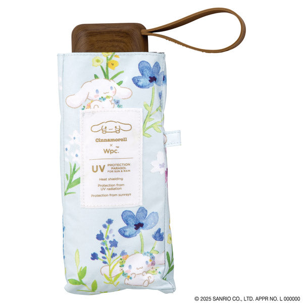 【Wpc.官方】陽傘 三麗鷗角色×Wpc. 遮光水彩花卉迷你 完全遮光 遮熱 晴雨兼用