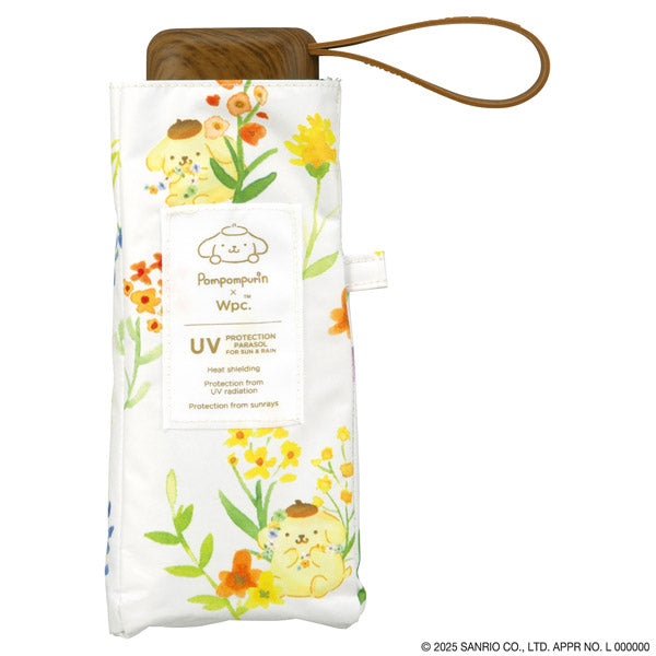 【Wpc.官方】陽傘 三麗鷗角色×Wpc. 遮光水彩花卉迷你 完全遮光 遮熱 晴雨兼用