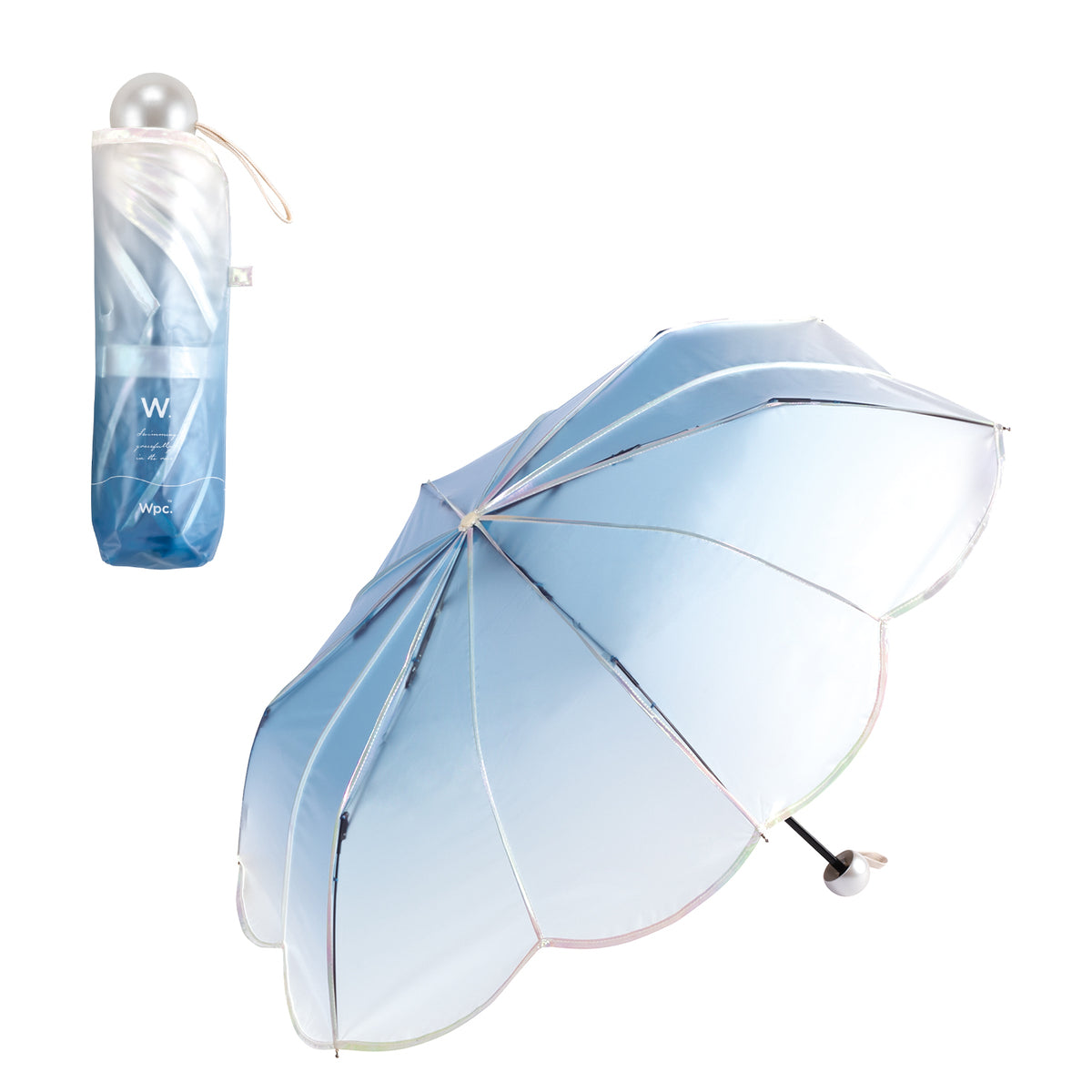 【Wpc.公式】ビニール傘 マーメイドアンブレラ ミニ 傘 レディース かわいい 折りたたみ傘