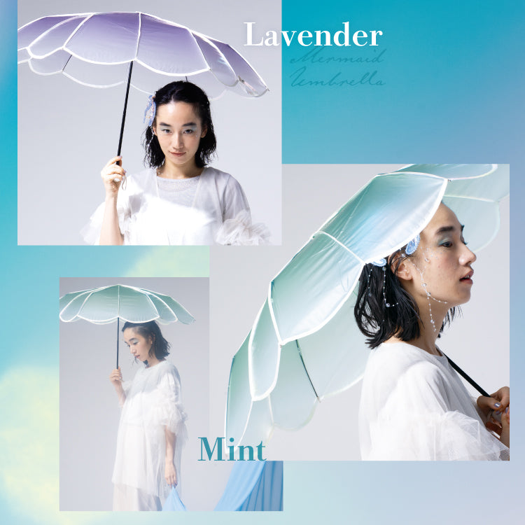 【Wpc.公式】ビニール傘 マーメイドアンブレラ ミニ 傘 レディース かわいい 折りたたみ傘