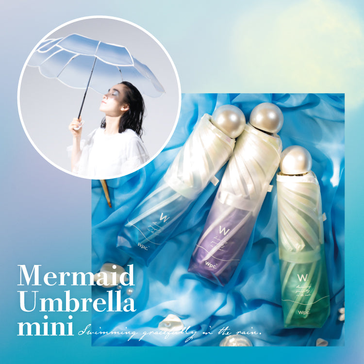【Wpc.公式】ビニール傘 マーメイドアンブレラ ミニ 傘 レディース かわいい 折りたたみ傘