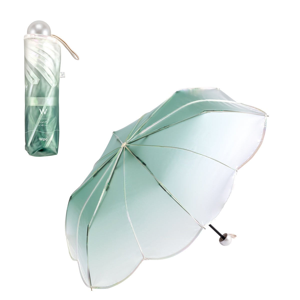 【Wpc.公式】ビニール傘 マーメイドアンブレラ ミニ 傘 レディース かわいい 折りたたみ傘